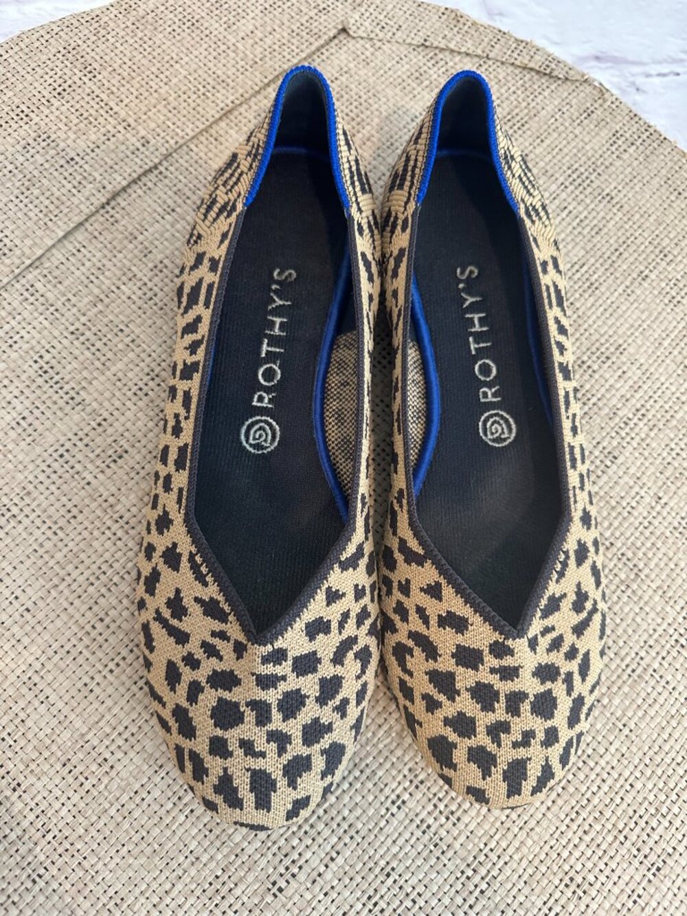 Rothy's Leopard round toe tan black print size 9 - Picture 7 of 11